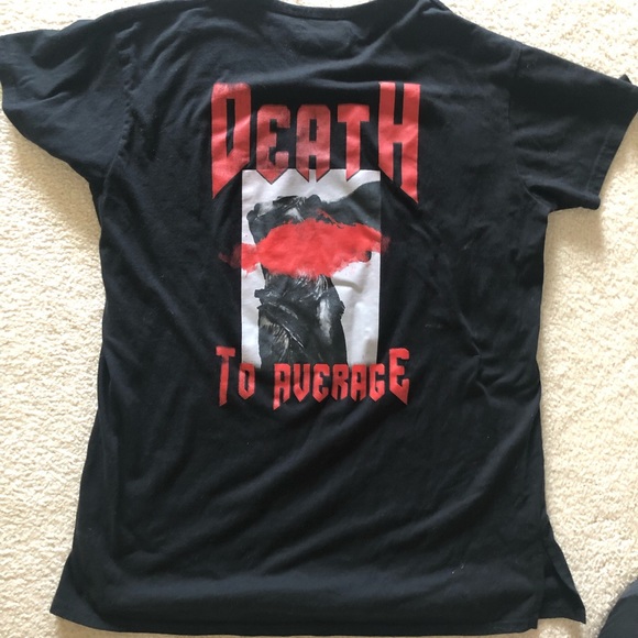 Equalnox Clothing Co Death To Average Black short sleeve graphic tee size XL - Picture 5 of 8